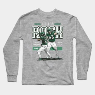 Miles Sanders & Jason Kelce Philadelphia Lets Rock Long Sleeve T-Shirt